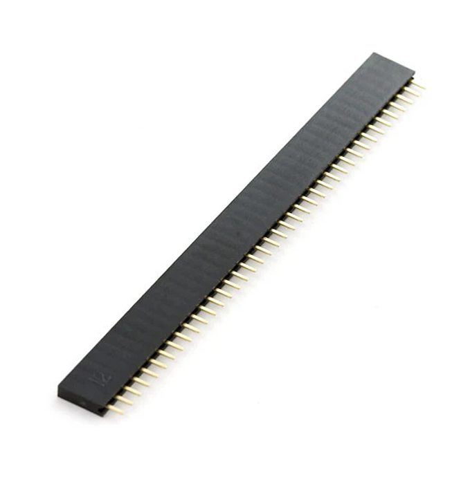 40 Pin 2.54mm Single Row Round Female Pin Header Strip  Arduino and PCB Connector in Pakistan Faisalabad